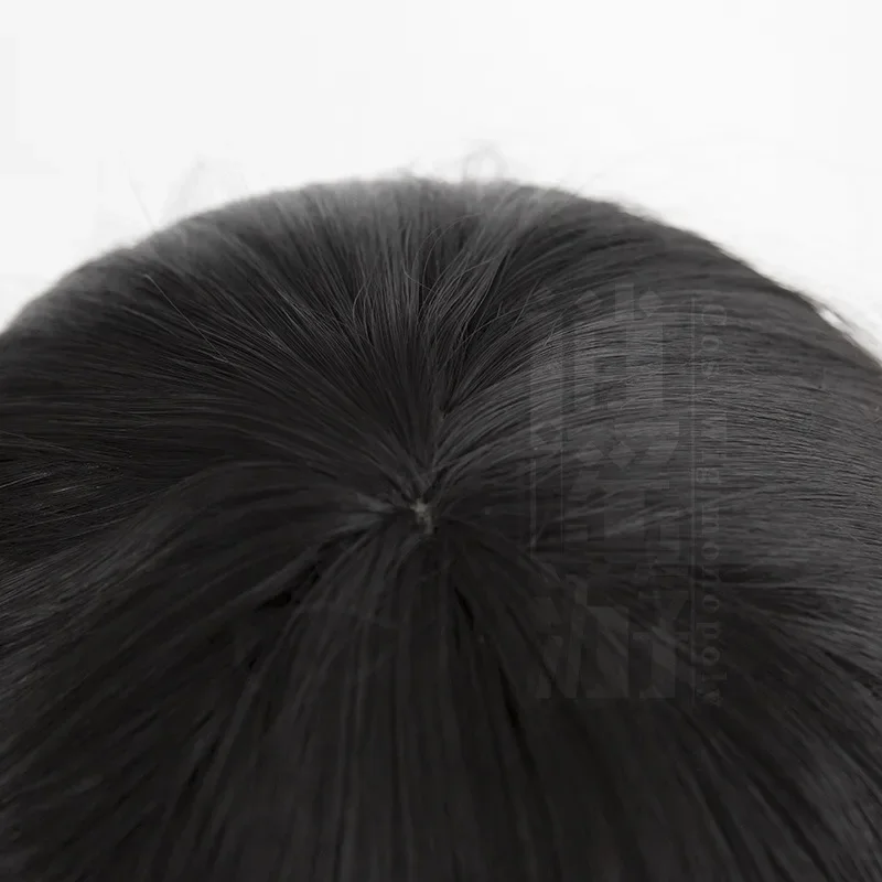 Парик для косплея Hoshimi Miyabi ZZZ Game Zenless Zone Zero заколки кошачьи ушки черный длинный