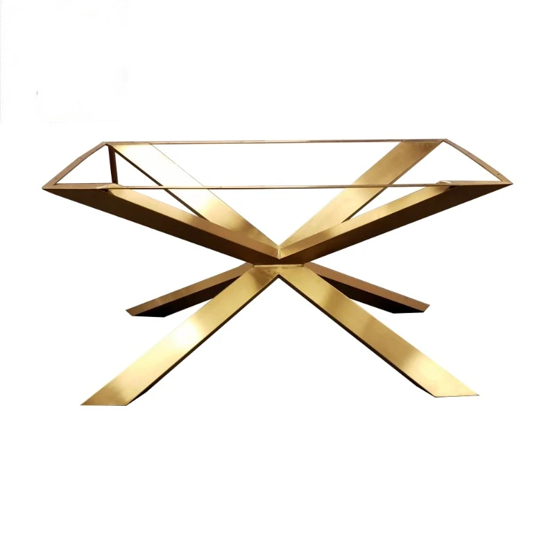

Factory Price Stainless Table With Square Legs Furniture Leg 40 Inch Table Legs Gold Stainless Steel Metal Dining Furniture Base