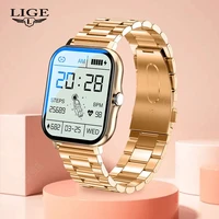 lige new women smart watch men 1 69 color screen full touch fitness tracker bluetooth call smart clock ladies smartwatch women