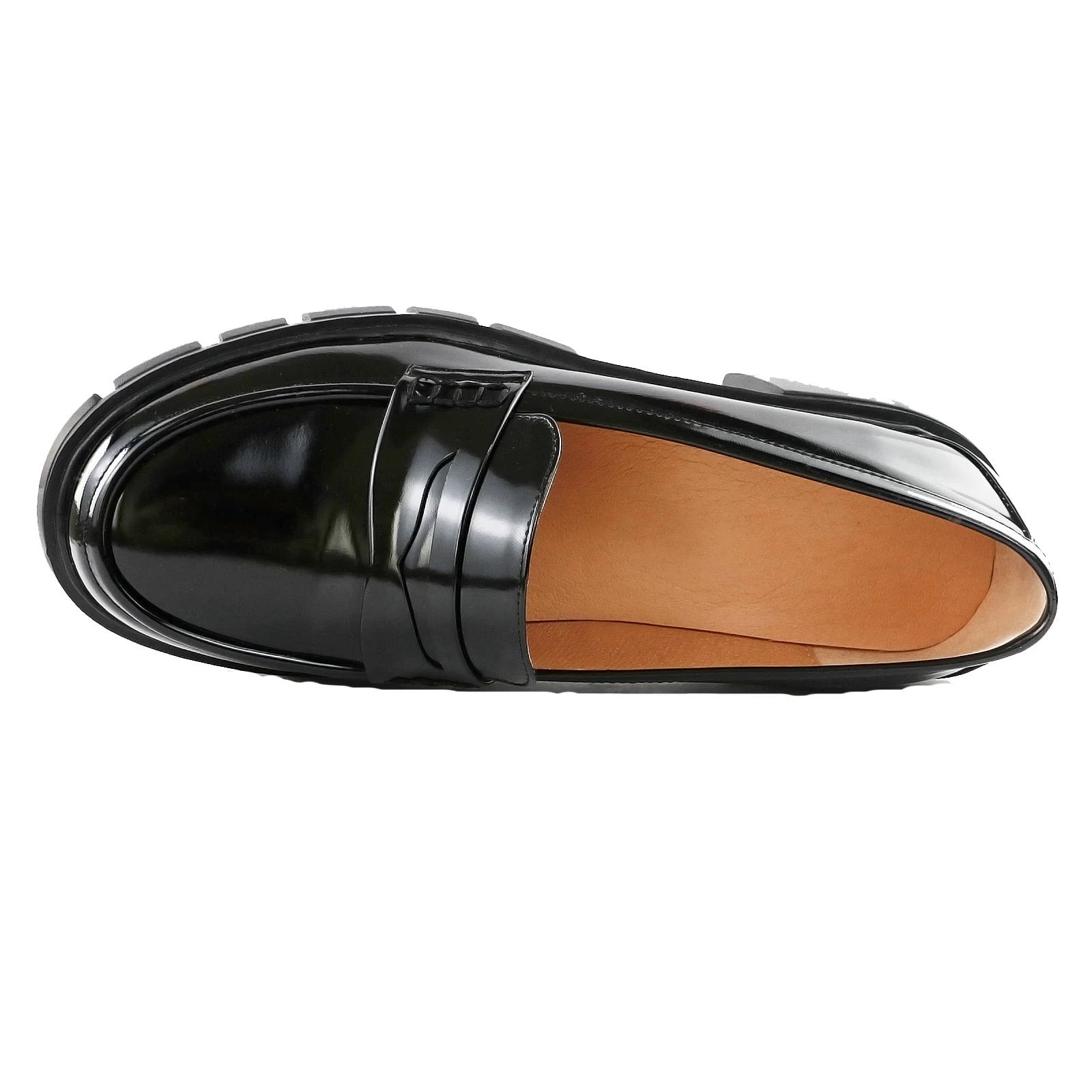 TAOFFEN 2023 Chunky Loafers Women Block Heels British Oxford Girls Shoes Platform Slip on Casual Work Shoes Cosplay Punk Shoes