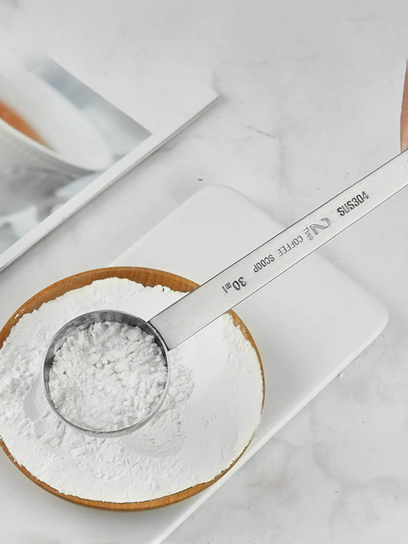 Столовая ложка Leeseph из нержавеющей стали 304 с длинной ручкой