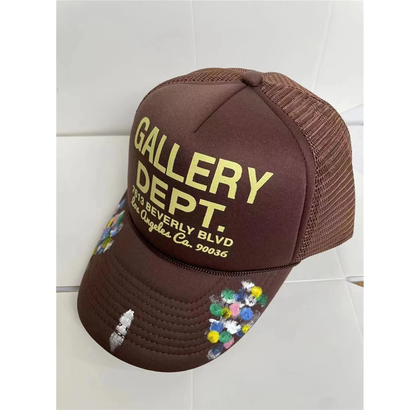 GALLERY DEPT Tide 2023 New Men Latest Fashion American Style Painted Graffiti Baseball Cap Women High Quality Street Hat
