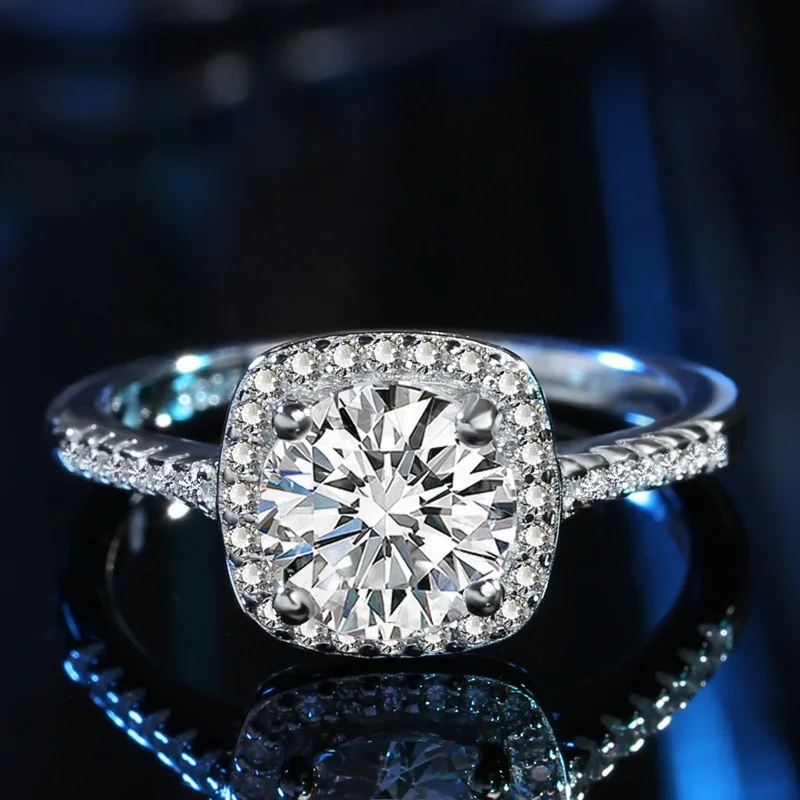 

Eternal Love Gold-Plated Zrcon Ring Couple Ring Engagement Ring Wedding Ring Quick Delivery
