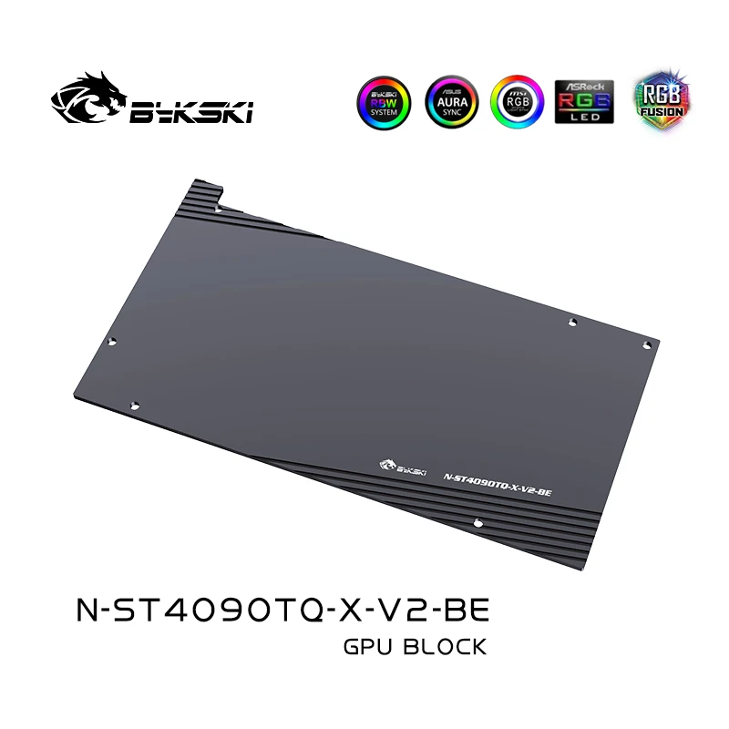 Водяной блок графического процессора Bykski N-ST4090TQ-X-V2 для Zotac GAMING RTX 4090 AMP/ Trinity