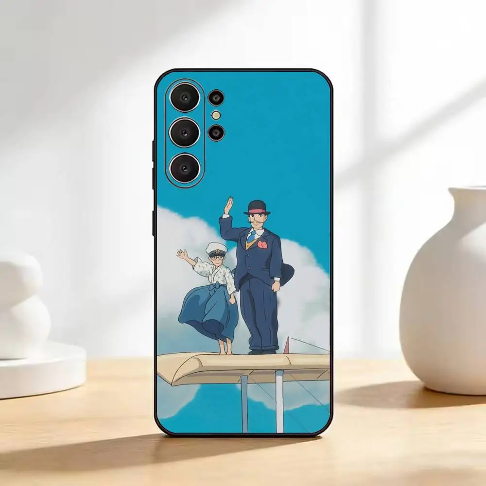 Черный мягкий силиконовый чехол для телефона Classic Anime T-The Wind Rises для Samsung Ultra S26, S24, S21, S22, S23, S30, Plus, Lite (art.: 3920db3fcee2d) - 3920db3fcee2d