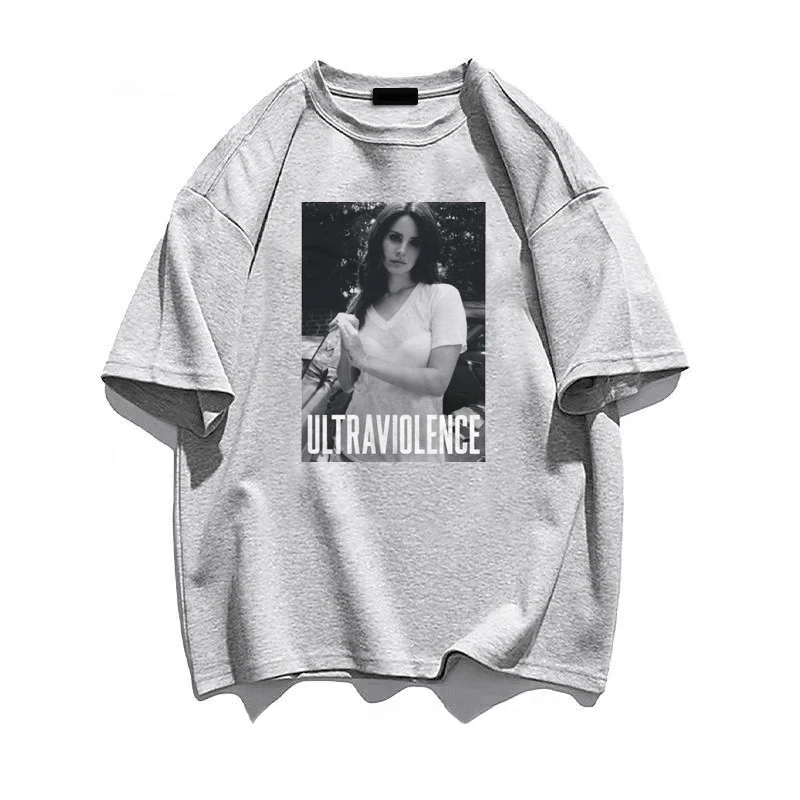 Lana Del Rey Classic Graphic Tee Cotton O-neck Harajuku Men's Women's Short Sleeves Streetwear 90s T-shirt Retro Fashion Top