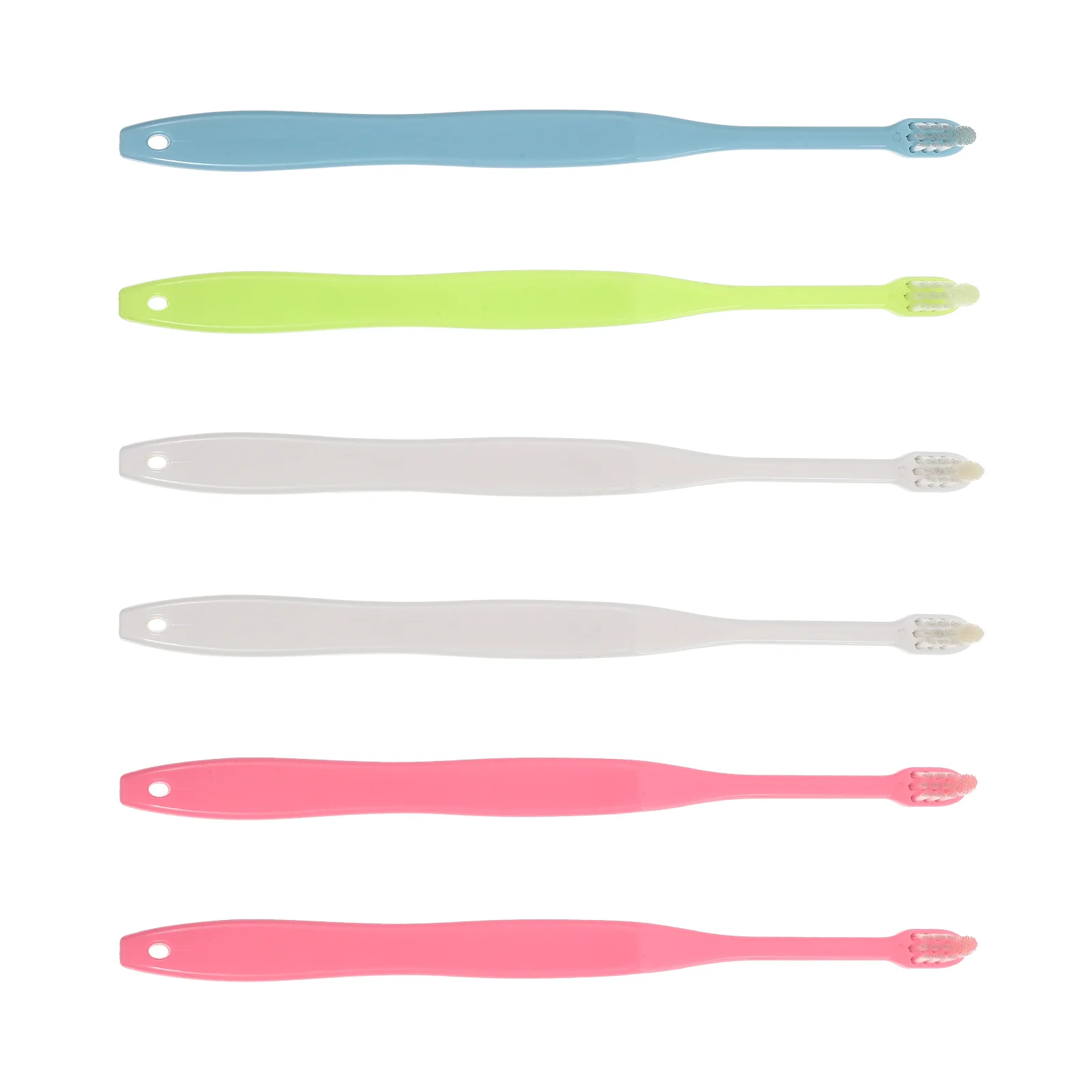 

6Pcs Small Head Oral Cleaning Orthodontics Toothbrushes (Random Color)