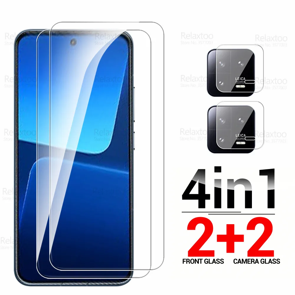 4in1 Camera Protective Glass For Xiaomi Mi 13 Tempered Glass Screen Protector Xiaomy Xaomi 13 Xiaomi13 5G Armor Guard Cover Film