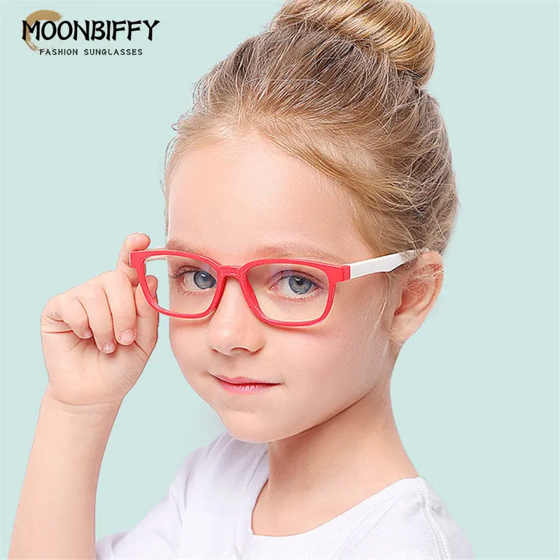 

Детские очки с защитой от синего света, модные брендовые Детские Мягкие очки с силиконовой оправой, компьютерные очки, простые очки, детские очки, наглазники для славы глаз