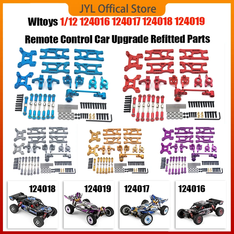 

1//14 RC Upgrade Pull Rod Linkages Steering Kits Accessory Combo Set for 144010 144001 144002 124017 Replacement Part RC Car