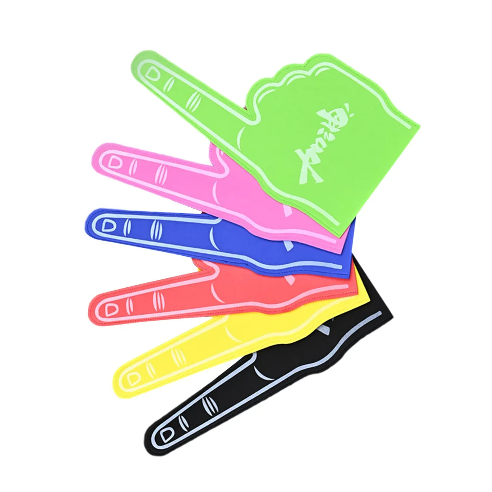 

6pcs Finger Cheerleader Hand Glove Middle Finger Sports Fan Finger
