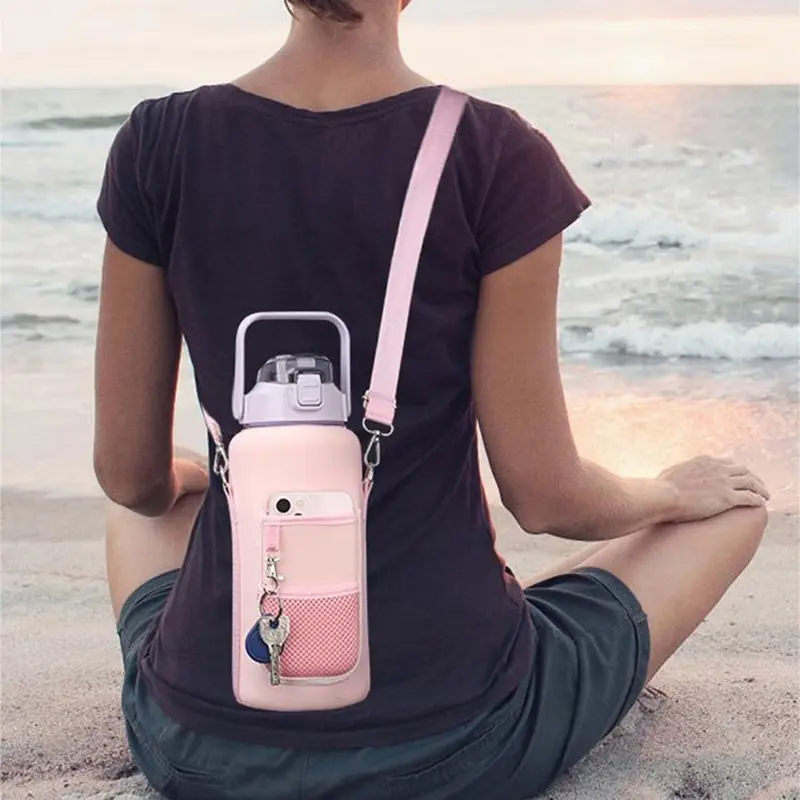 With Sleeve 64 Oz Inspirational Half Gallon Bottle With Hold