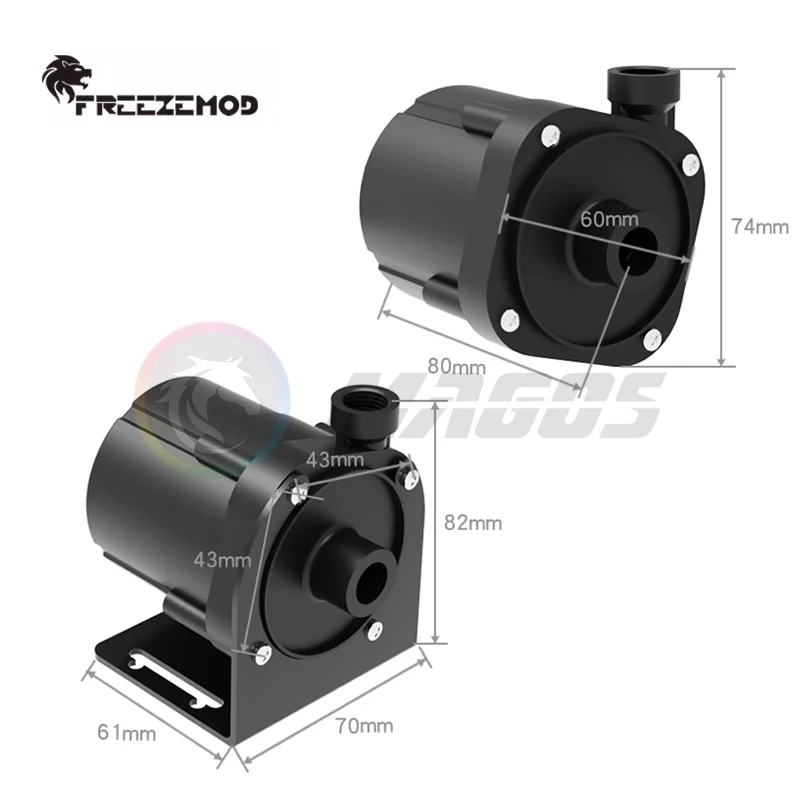 FREEZEMOD водяной насос 24 в 11 м напор 1400 л для промышленного охлаждения воды