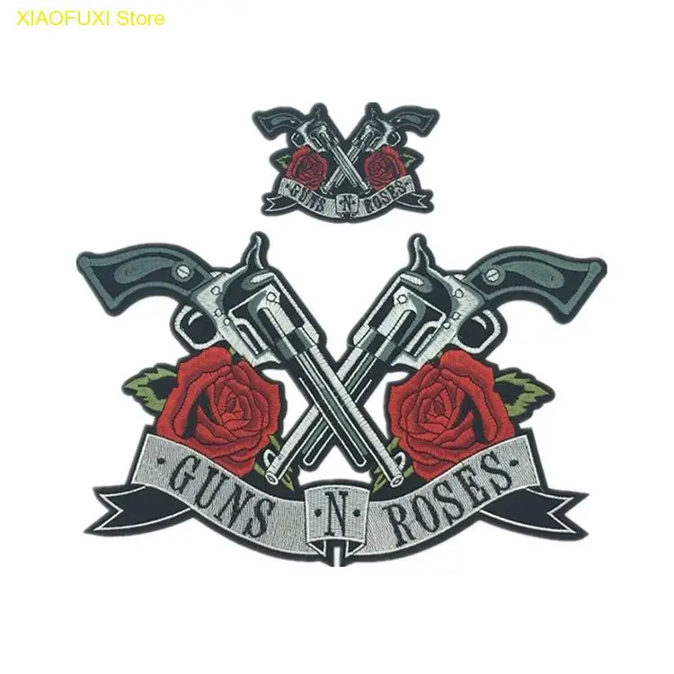 

Новое поступление, 1 комплект, цвет Guns N Roses, железная наклейка, для рукоделия, футболка, джинсовая куртка, рюкзак
