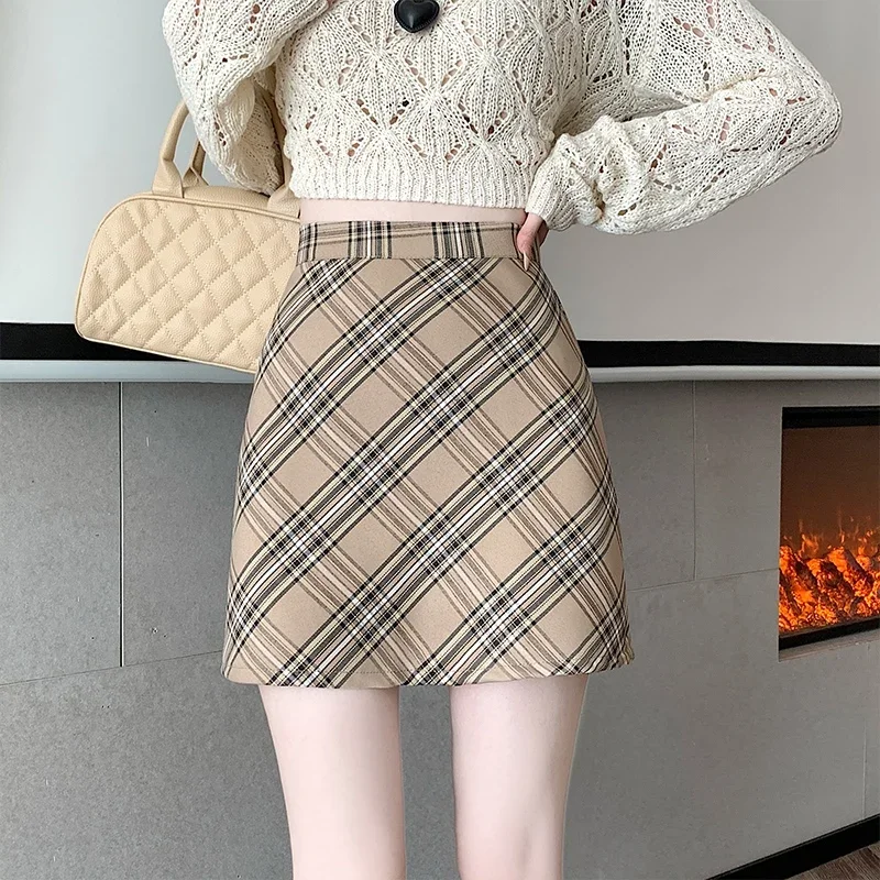 Юбка-миди в клетку