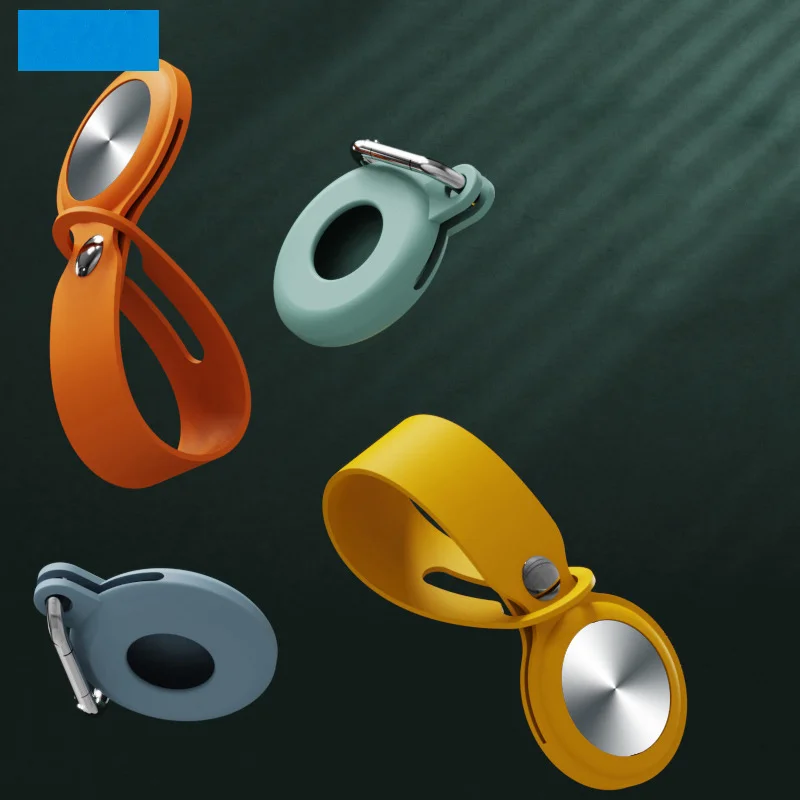

New Silicone Loop For Apple Airtags Case tracker Accessories Protective Cover Shell Bumper Anti-scratch For Air Tag Locator Case