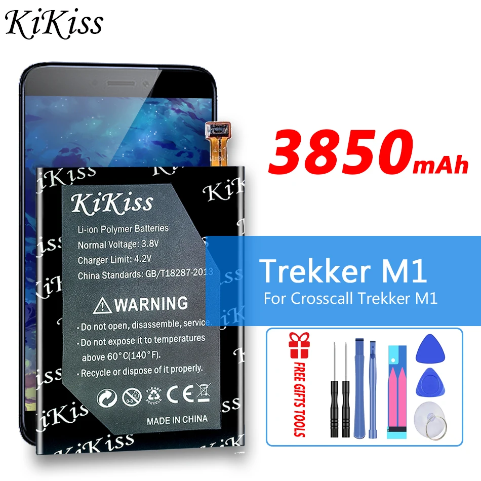 

KiKiss High Capacity 3850mAh Replacement Battery for Crosscall Trekker M1 Cell Phone
