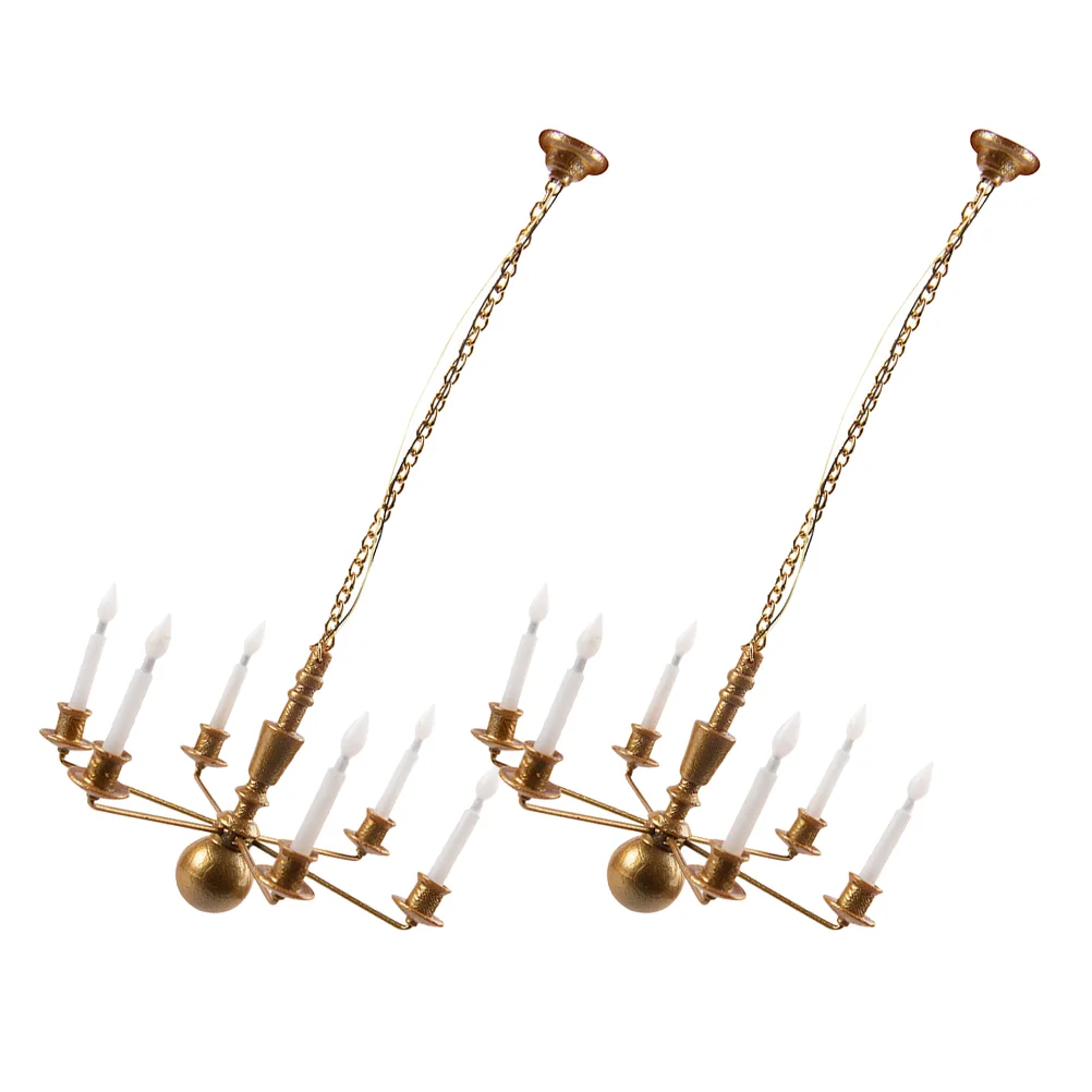 Модель люстры песочный стол декоративная лампа мини-потолочная миниатюрная