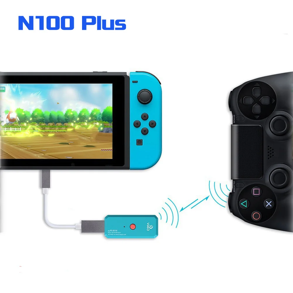 

N100plus Wireless Handle Converter Adapter for Nintend Switch Ps4 Xbox One Console Usb Wireless Controller Converter