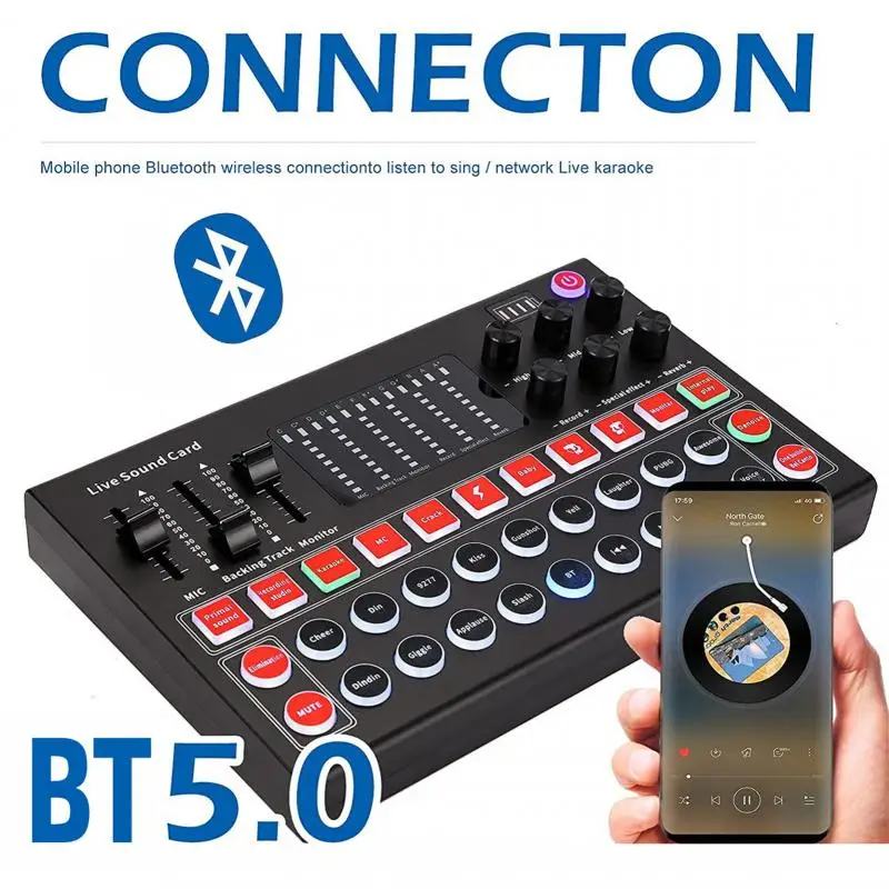 

M9 USB Аудио Звуковая карта USB Внешняя гарнитура микрофон веб-трансляция живая трансляция звуковая карта M9 Звуковая карта для ПК прямая трансляция