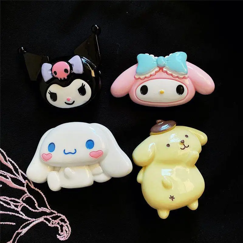 

Sanrio My Melody Kuromi Cinnamoroll шпилька для волос аксессуары для волос заколка-Утконос резиновый головной убор прочный Небьющийся подарок для девушки