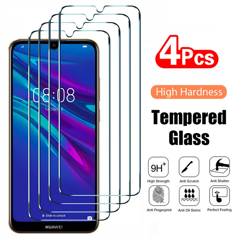 Фото 4 шт. закаленное стекло для Huawei P Smart 2019 P Smart Z S 2021 Защита экрана для Huawei P30 Lite P20 Pro P40 Lite E P50 стекло №1