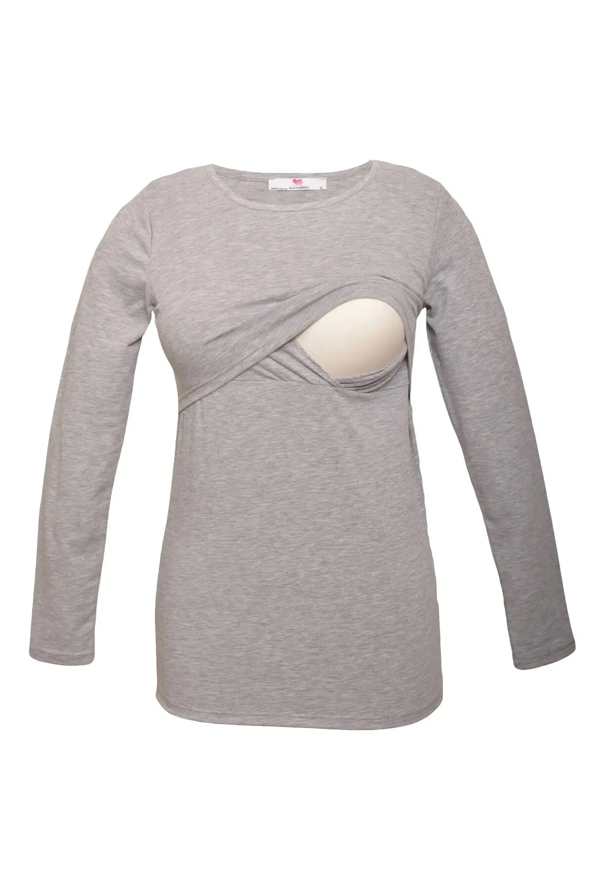 

Maternity Fashion Cotton Long Sleeve Postpartum Breastfeeding Tshirt