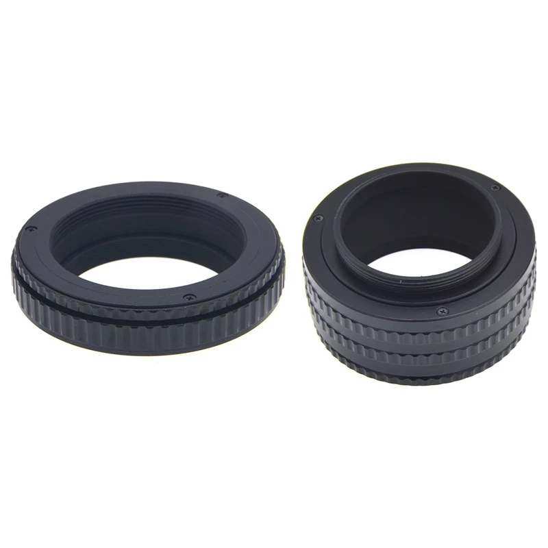 

2Pcs Mount Lens Adjustable Focusing Helicoid Macro Tube Adapter - M42 To M42 25-55Mm & M42 To M42 12 - 17Mm