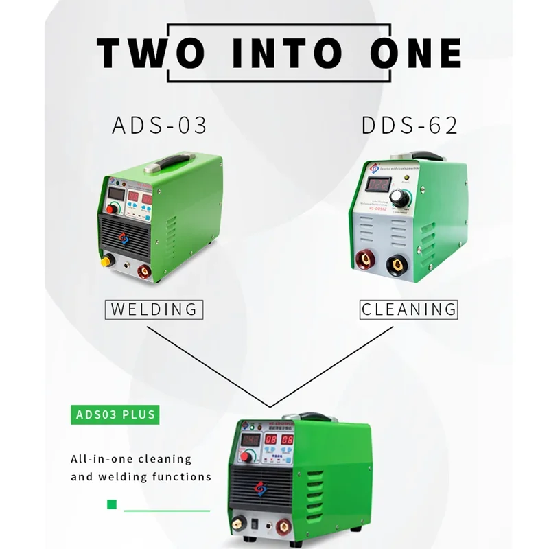 Многофункциональный сварочный аппарат HUASHENG 3 в 1 умный портативный ADS03 PLUS