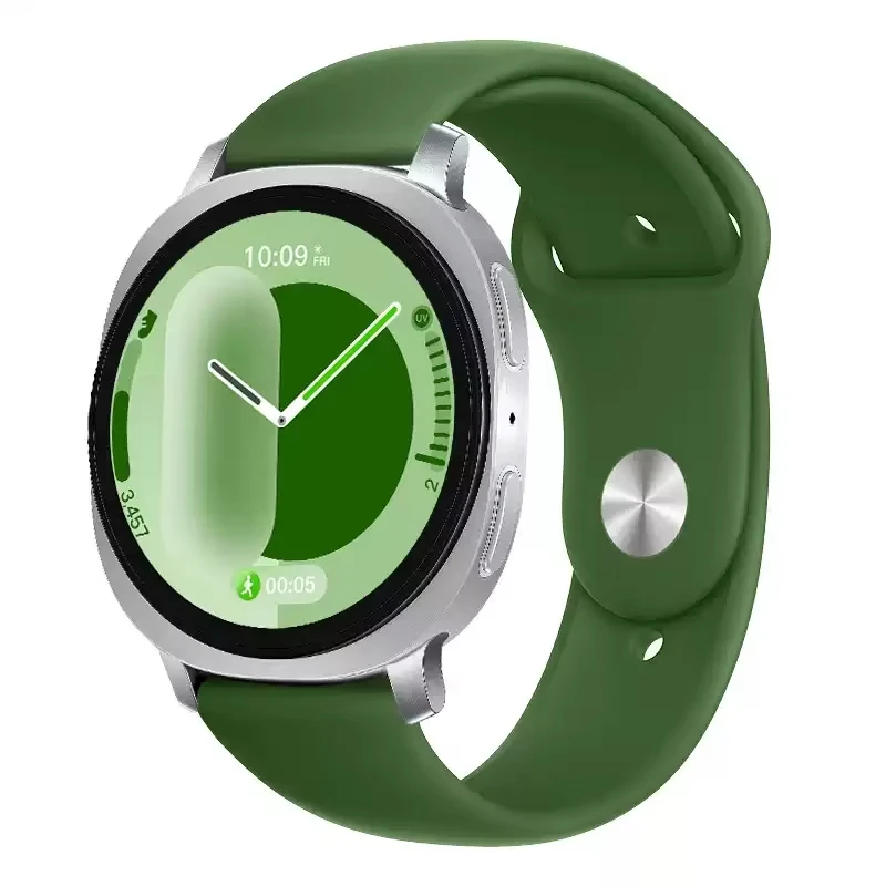 Фото Новый силиконовый ремешок для Samsung Galaxy Watch 9 8, ремешок 40 мм, 44 мм, спортивный браслет, браслет для Galaxy Watch 8 Classic 46 мм, аксессуары №2