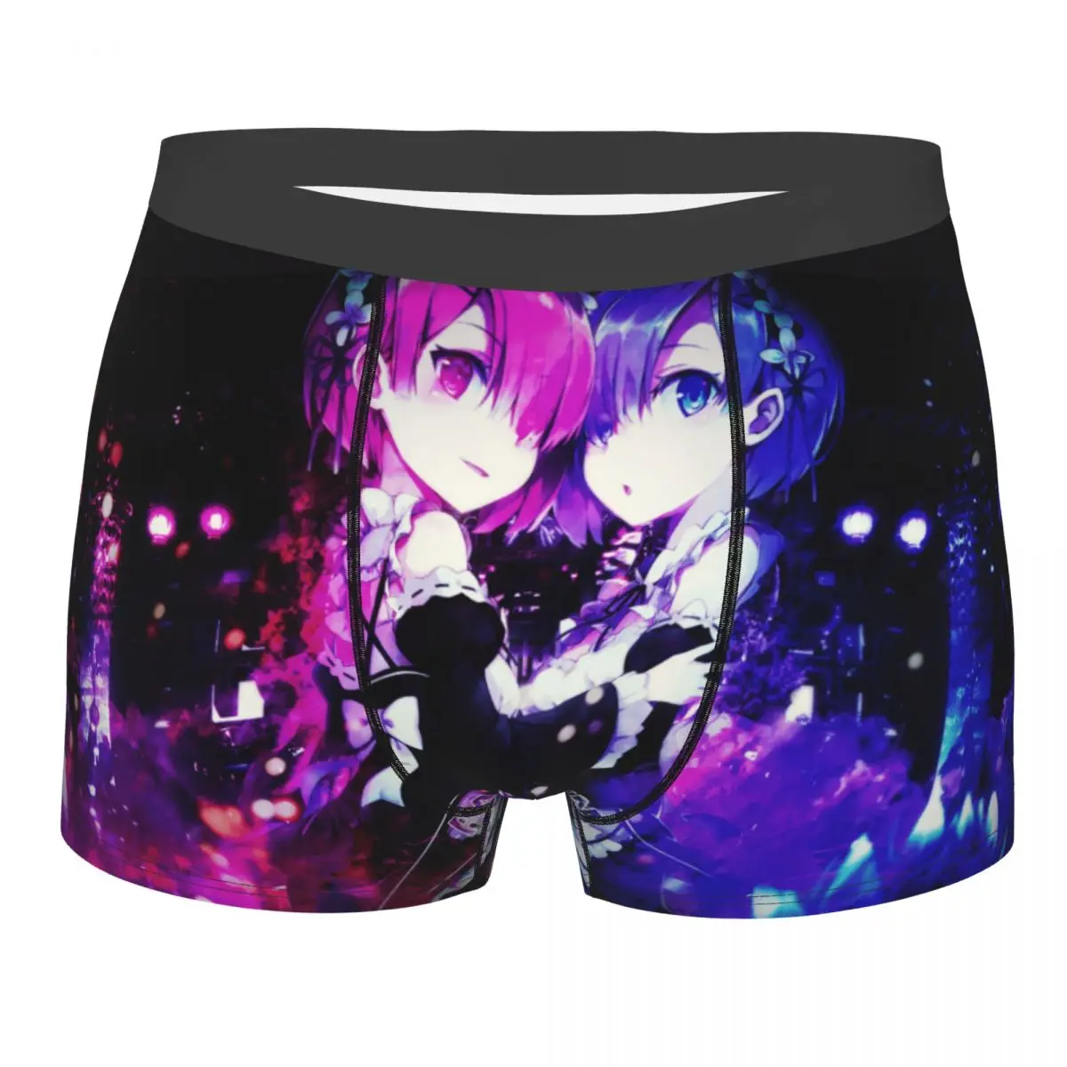 

Мужские трусы-боксеры Ram And Rem Re Zero, мягкое нижнее белье