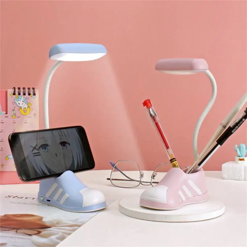

Table Lamp Abs+pc Hose Convenient Mini Fall-proof Durable Student Study Night Light Creative Shoes Desktop Light Usb Charging