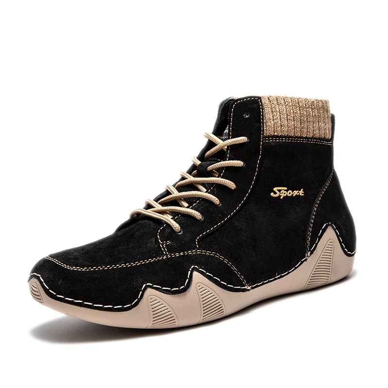 

Comfortable Casual Leather Shoes Men Sneakers Leather Loafers Men Shoe Winter Breathable Flats Shoe Hot Sale Moccasins