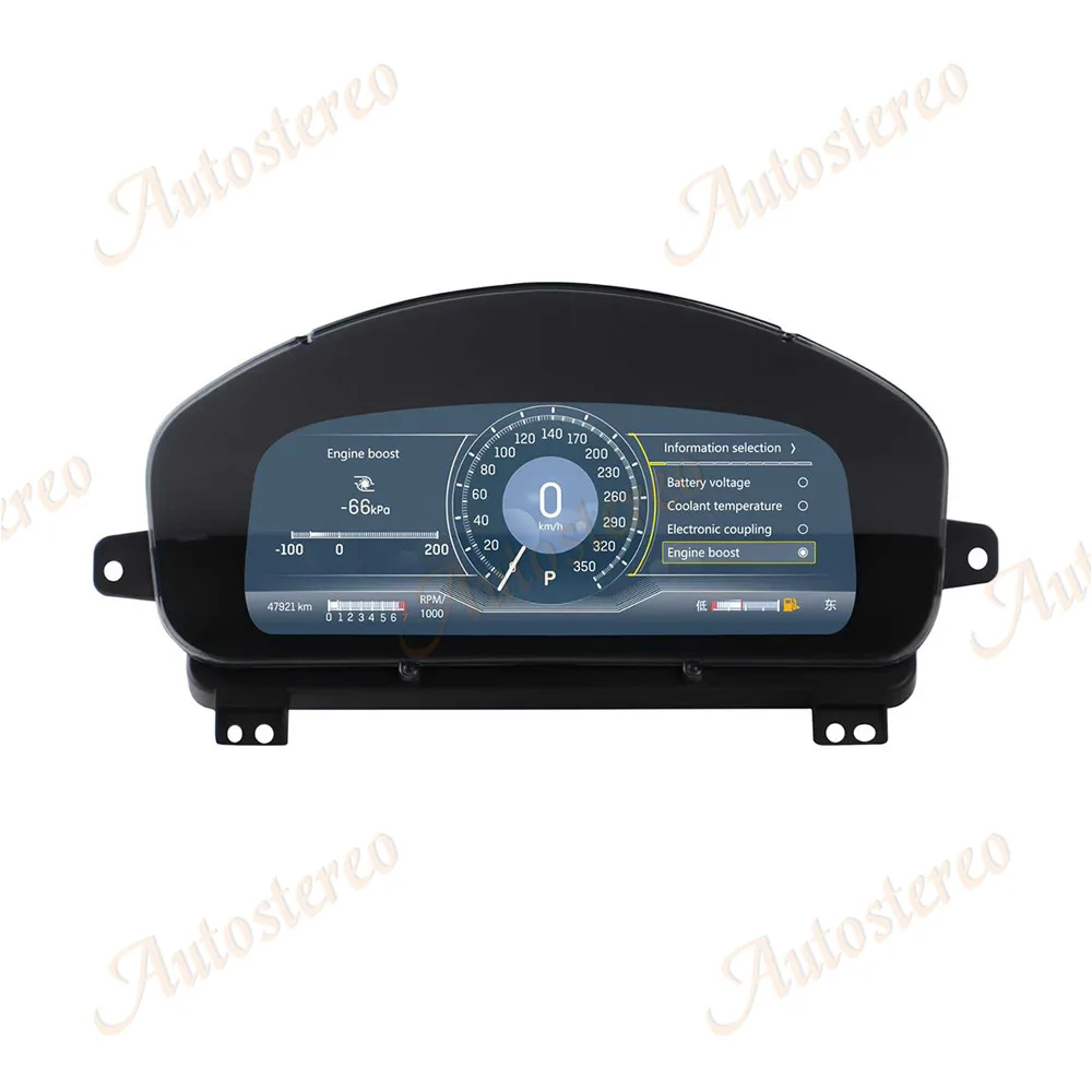 Фото Цифровая приборная панель Virtual Cockpit с CarPlay для Cadillac Escalade 2008-2013, мультимедийный проигрыватель, экран спидометра №5