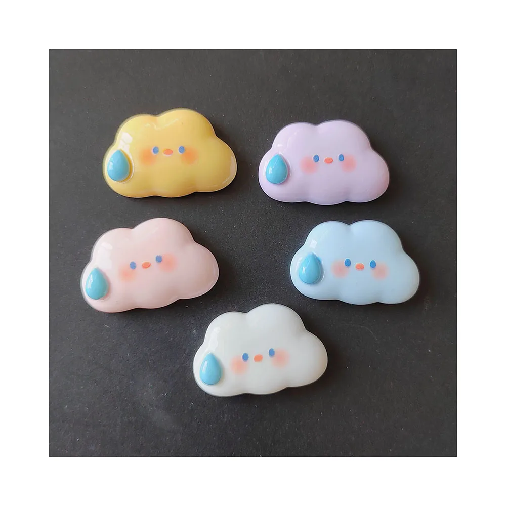 

Resin Lovely Cartoon Cloud Flat Back Cabochon Scrapbooking Diy Jewelery Hairpin Accessories Decoration Crafts