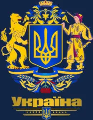 Слава Украине! Мужская Повседневная футболка с принтом украинского флага 100%