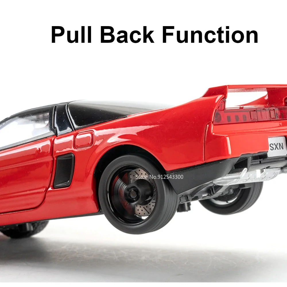 1:32 HONDA NSX модель спортивного автомобиля игрушечные двери открытые амортизирующие