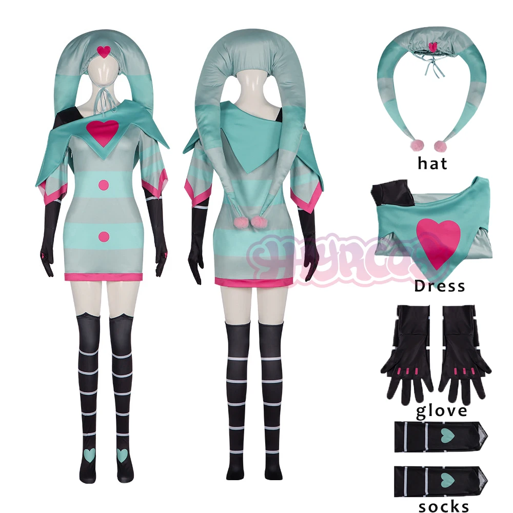 Костюм для косплея аниме Fizzarolli модный костюм клоуна Хэллоуина головной убор