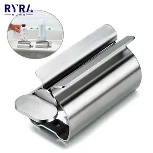 1pc toothpaste dispenser Metal extrusion tool lazy tube squeezer Pigment extruder hair dye tube tigh in India