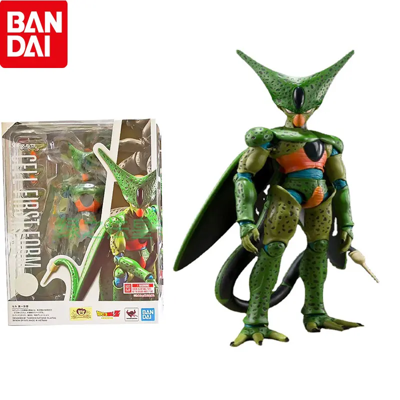 

Original Bandai S.H. Figuarts Dragon Ball Cell First Form Anime Action Figures 17cm PVC Model Dolls Collection Toys For Kids