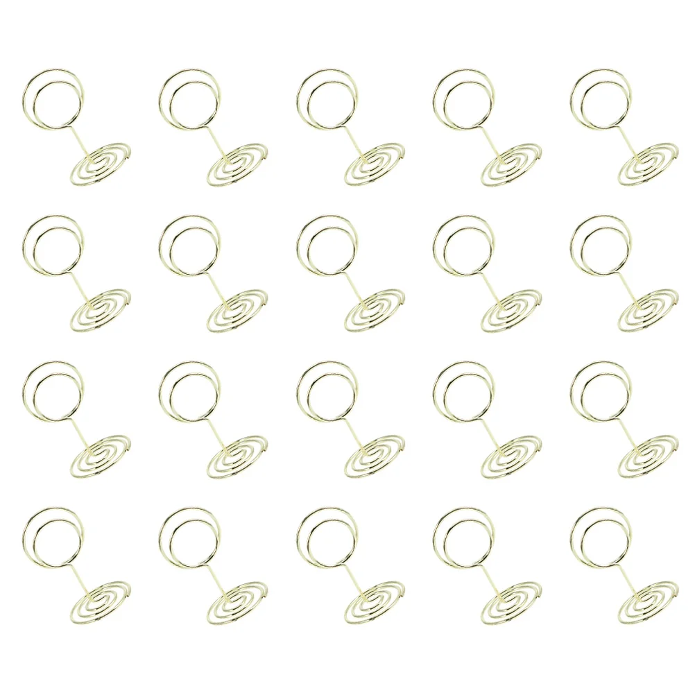 

30 Pcs Table Number Holder Place Card Holders Kickstand Clip Menu Memo Clips Picture Photo Metal Banquet Brackets