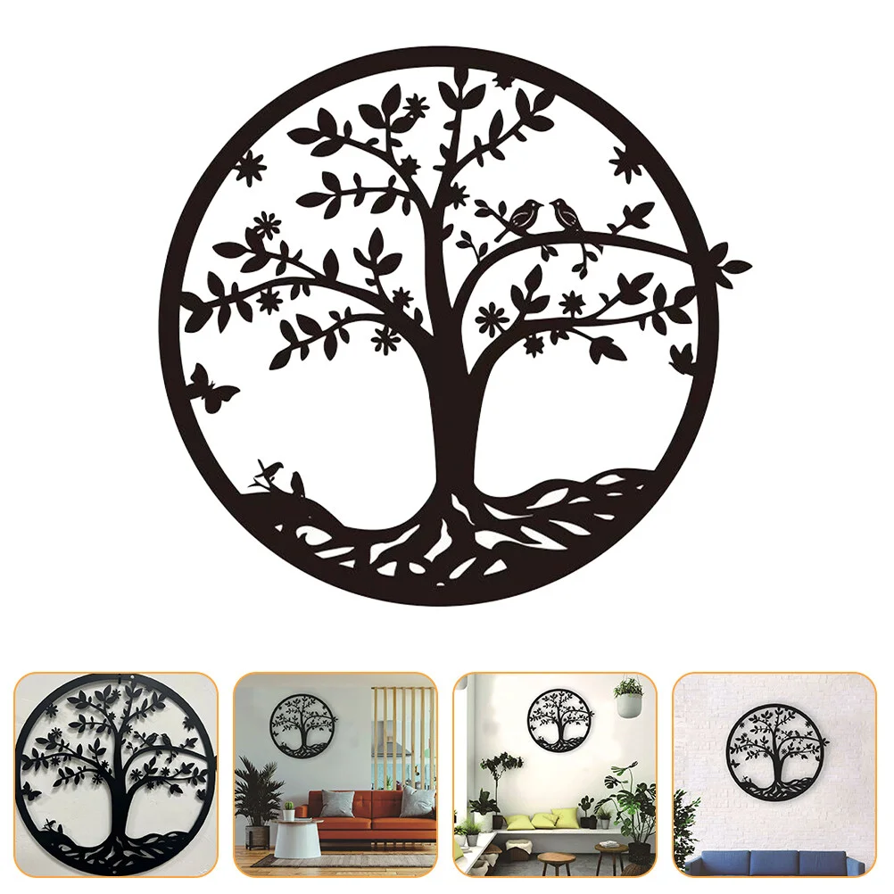 

Life Tree Wall Decor Tree Shaped Living Room Metal Wall Hanging Adornment