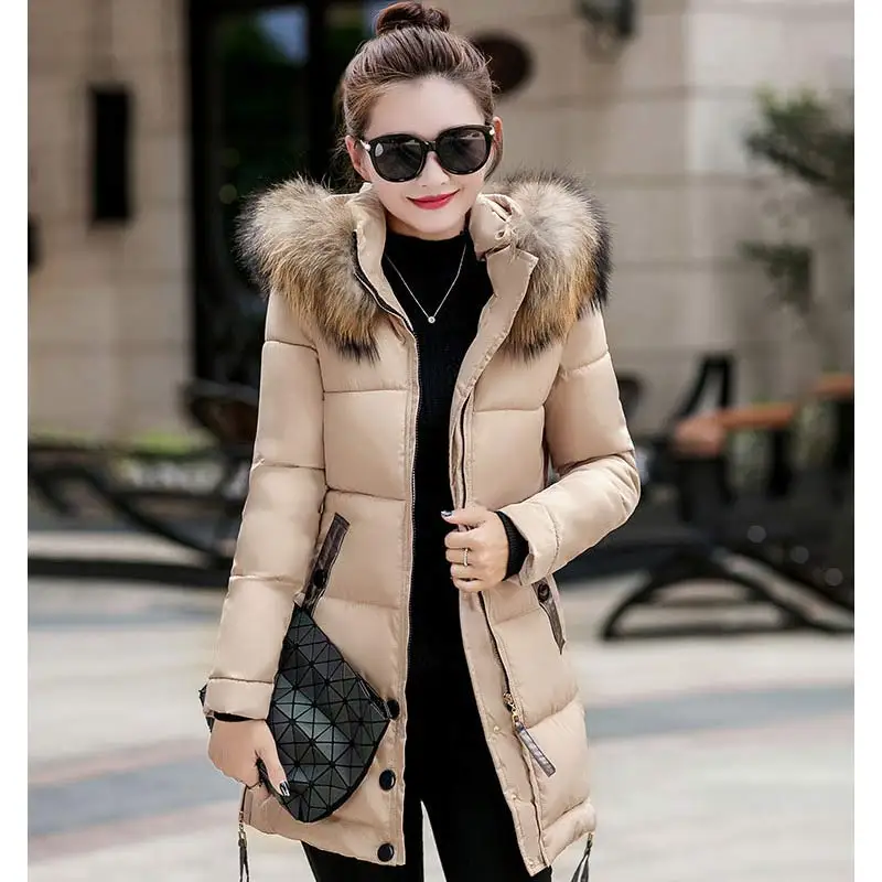 New 2022 women's winter down jacket fashion hooded thick super warm parka coat women jacket long sleeve winter women's clothing
