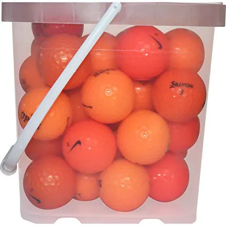 

Orange Golf Balls, Assorted Colors, Mint Quality, 30 Pack, by Golf Soft Practice Balls Flexible True Flight Air Ball Outdoor Sp