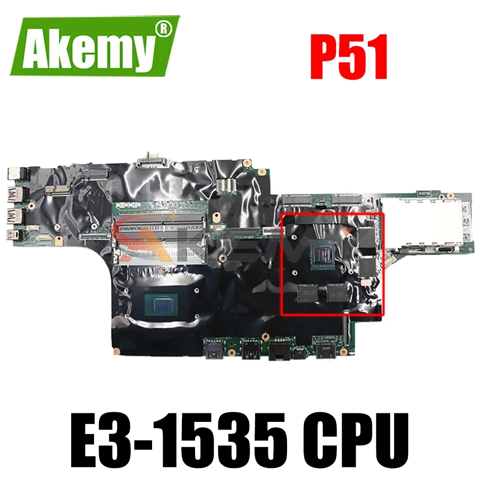 

Материнская плата AKemy P51 для ноутбука Lenovo Thinkpad P50 P51, системная плата для процессора, диагностика 100%
