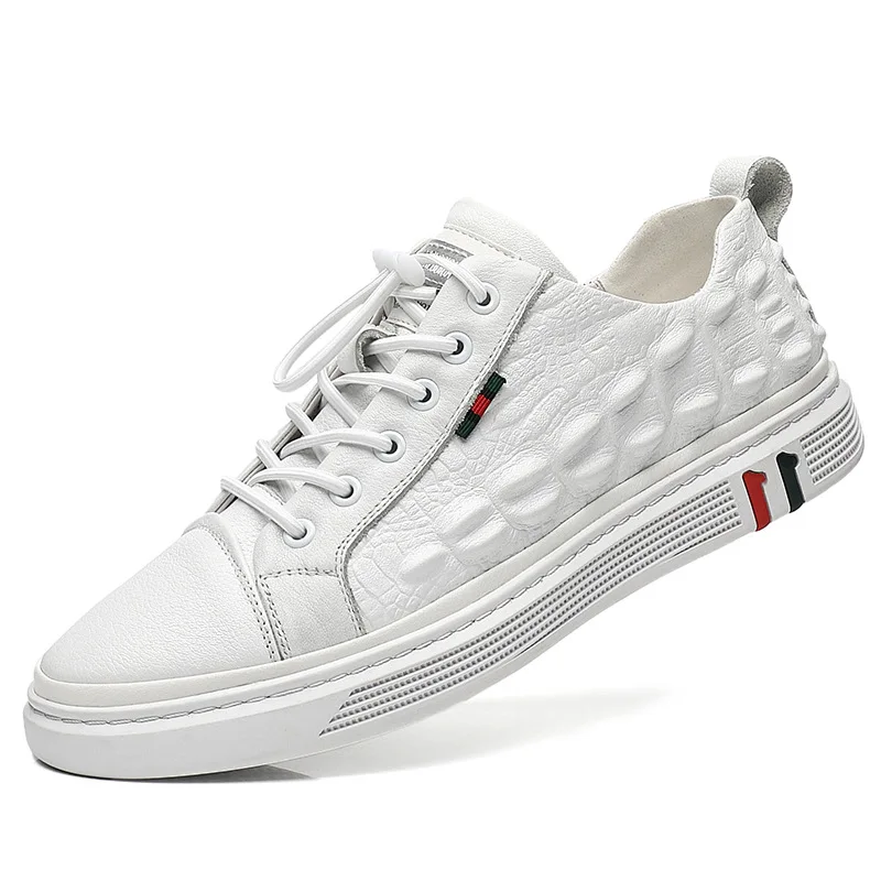 

Top Layer Leather Men's Flat Shoes First Layer Cowhide Sneakers Men Casual Shoes Sapato Masculino Zapatos Hombre Chaussure Homme