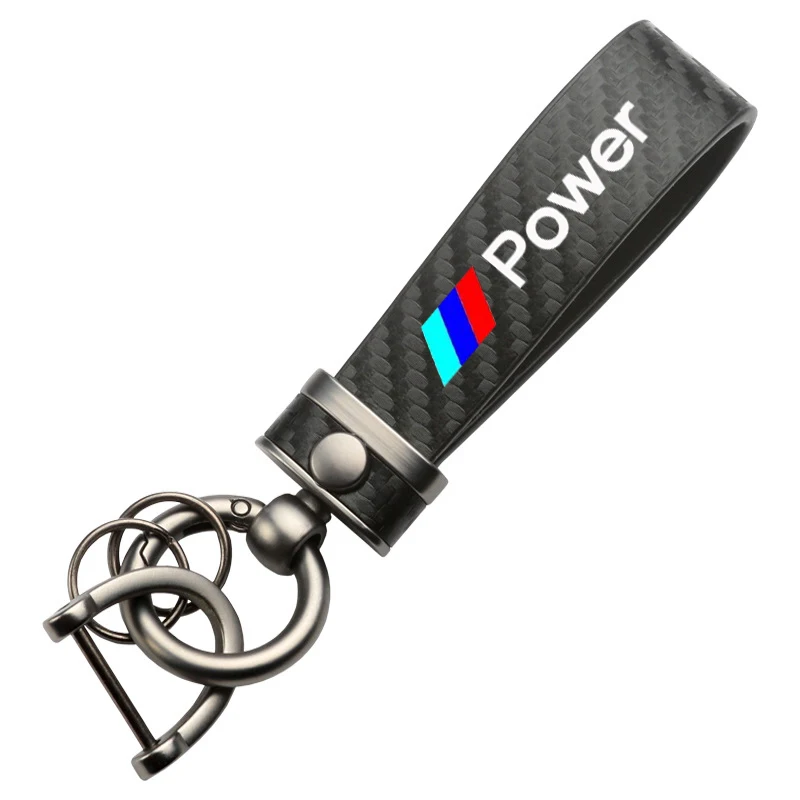 Высококачественный автомобильный брелок с узором из углеродного волокна