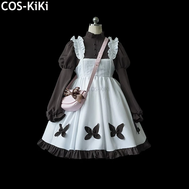 Костюм для косплея COS-KiKi с V-образным вырезом Алиса деросс костюм маленькой