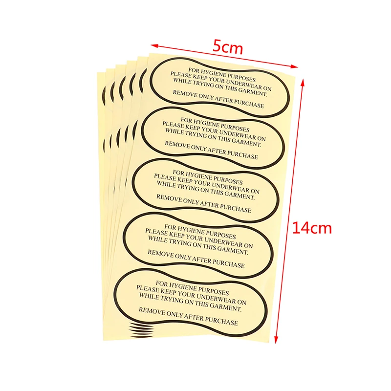 

30pcs/set Protective Hygiene Label Clear Tape Swimwear Lingerie Underwear Adhesive Bikini Try On Sticker Labels Crafts
