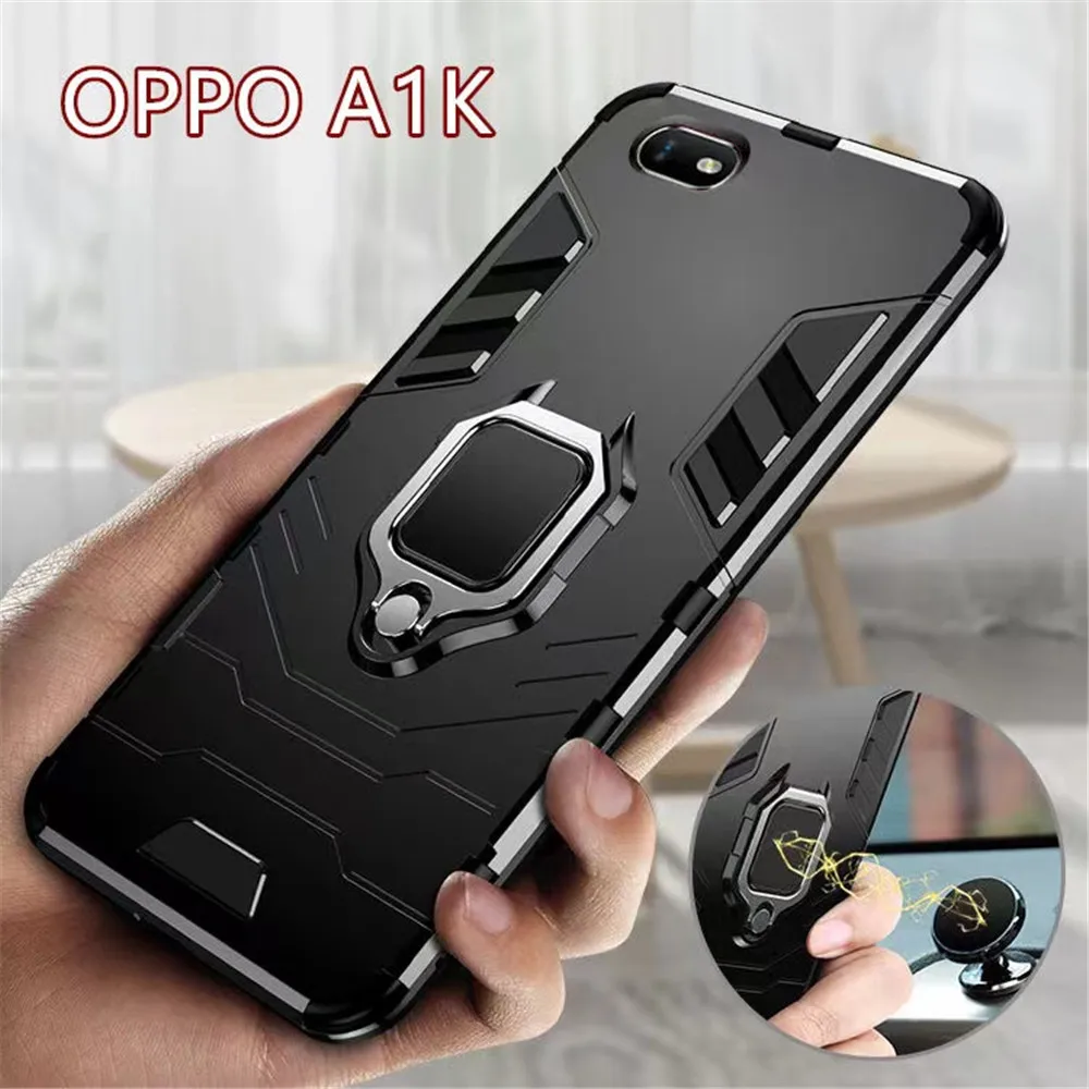 

OPPO A1k For Cover OPPO A1k Case CPH1923 Magnetic Ring Armor Cover For OPPO Realme C2 Case For OPPO A1k / Realme C2 RMX1941